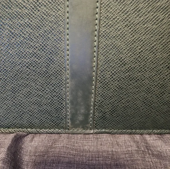 Louis Vuitton Green Taiga Leather Briefcase